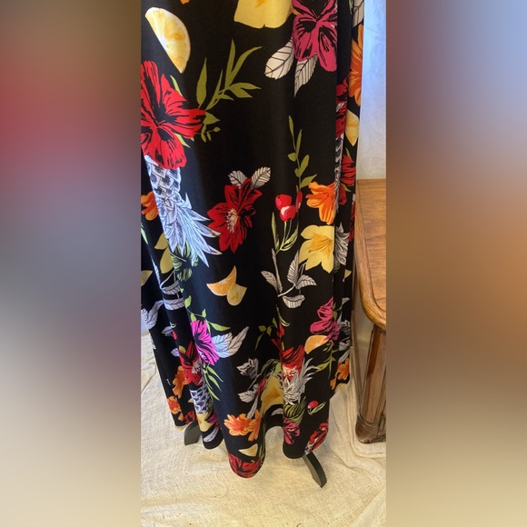 Christopher and Banks Size Large Tropical Cruise Vacation Beach Sundress Maxi - Picture 4 of 12